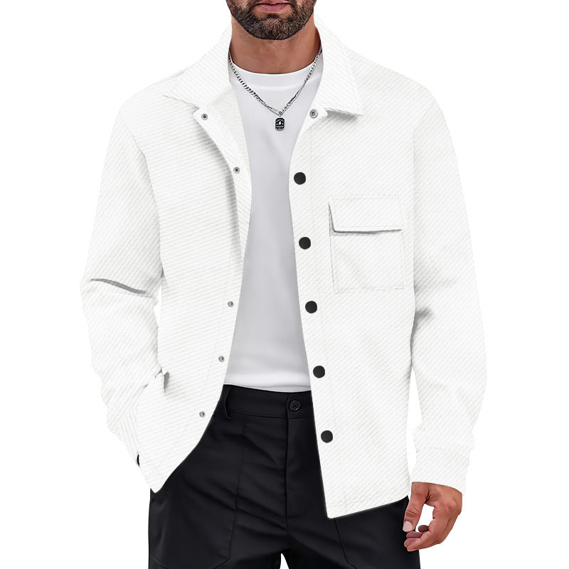 Herren Freizeitjacke mit strukturiertem Design und praktischen Brusttaschen EB