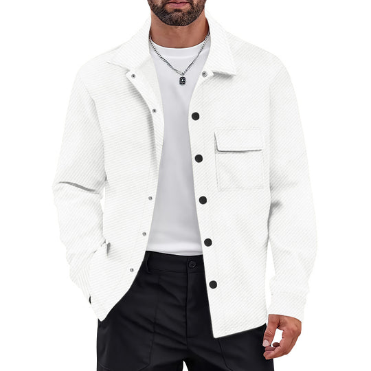 Herren Freizeitjacke mit strukturiertem Design und praktischen Brusttaschen EB