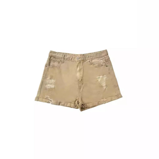 Damen Modische Sommer-Shorts mit Destroyed-Details EB