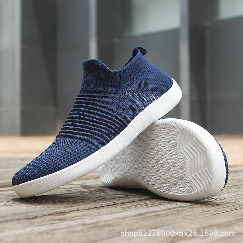 Damen Elastische Slip-On Sneakers mit atmungsaktivem Obermaterial EB
