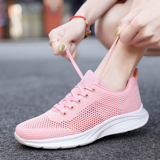 Damen Leichte Laufschuhe mit atmungsaktivem Mesh-Obermaterial und flexibler Sohle EB