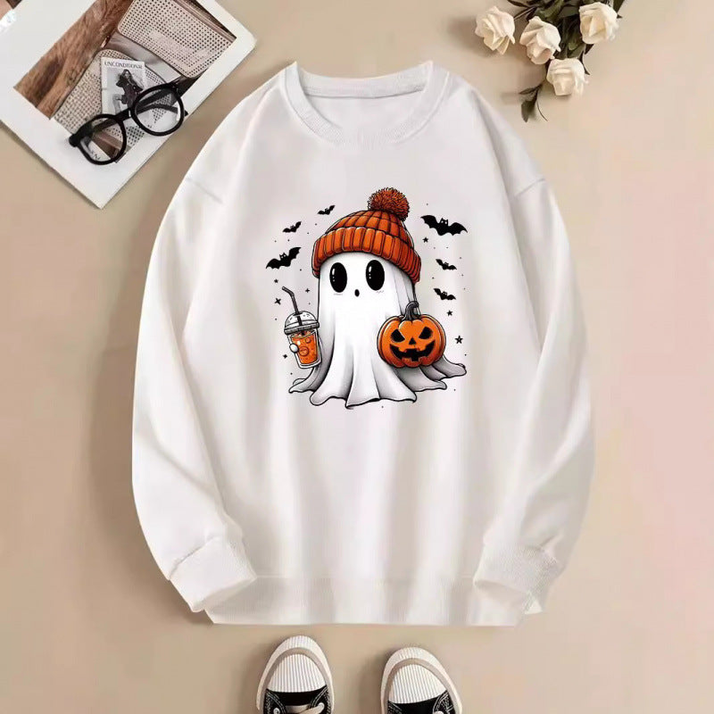 Damen Sweatshirt mit Halloween-Motiv EB