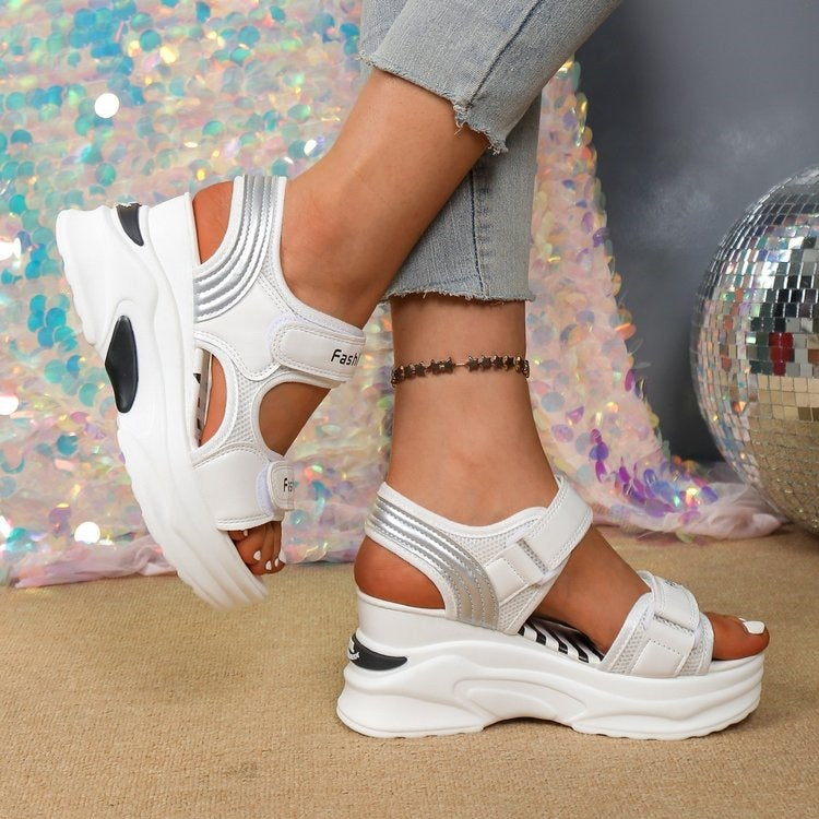 Damen Sportliche Sandalen mit gepolstertem Fersenriemen EB