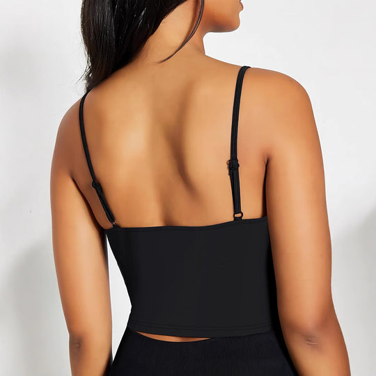 Damen Crop-Top mit kreativem Herz-Design EB