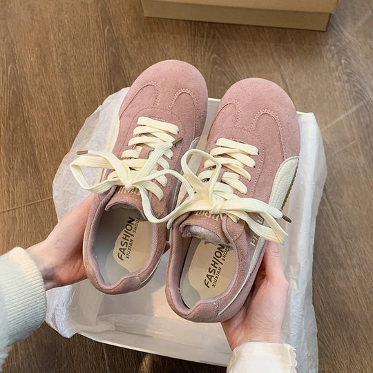 Damen Sportliche Sneaker aus hochwertigem Wildleder mit atmungsaktiver Sohle EB