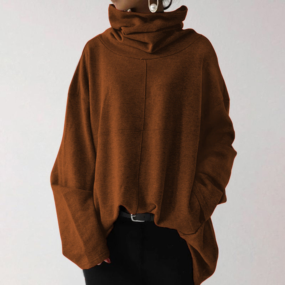 EB | Trendy Unifarbener Rollkragenpullover