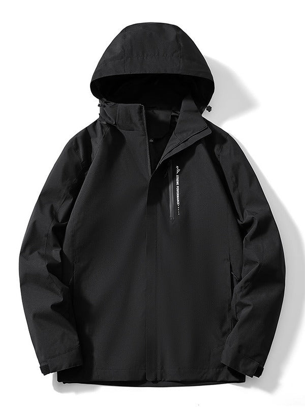 Damen Leichte zweifarbige Softshelljacke mit Kapuze, atmungsaktivem Meshfutter und Brustreißverschluss EB