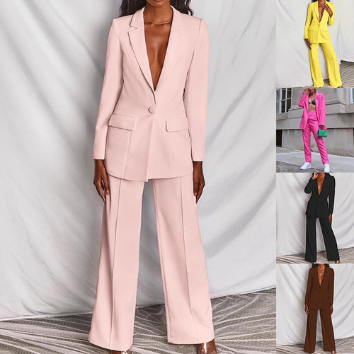 Damen Eleganter Anzug mit übergroßem Schnitt und modischen Akzenten EB