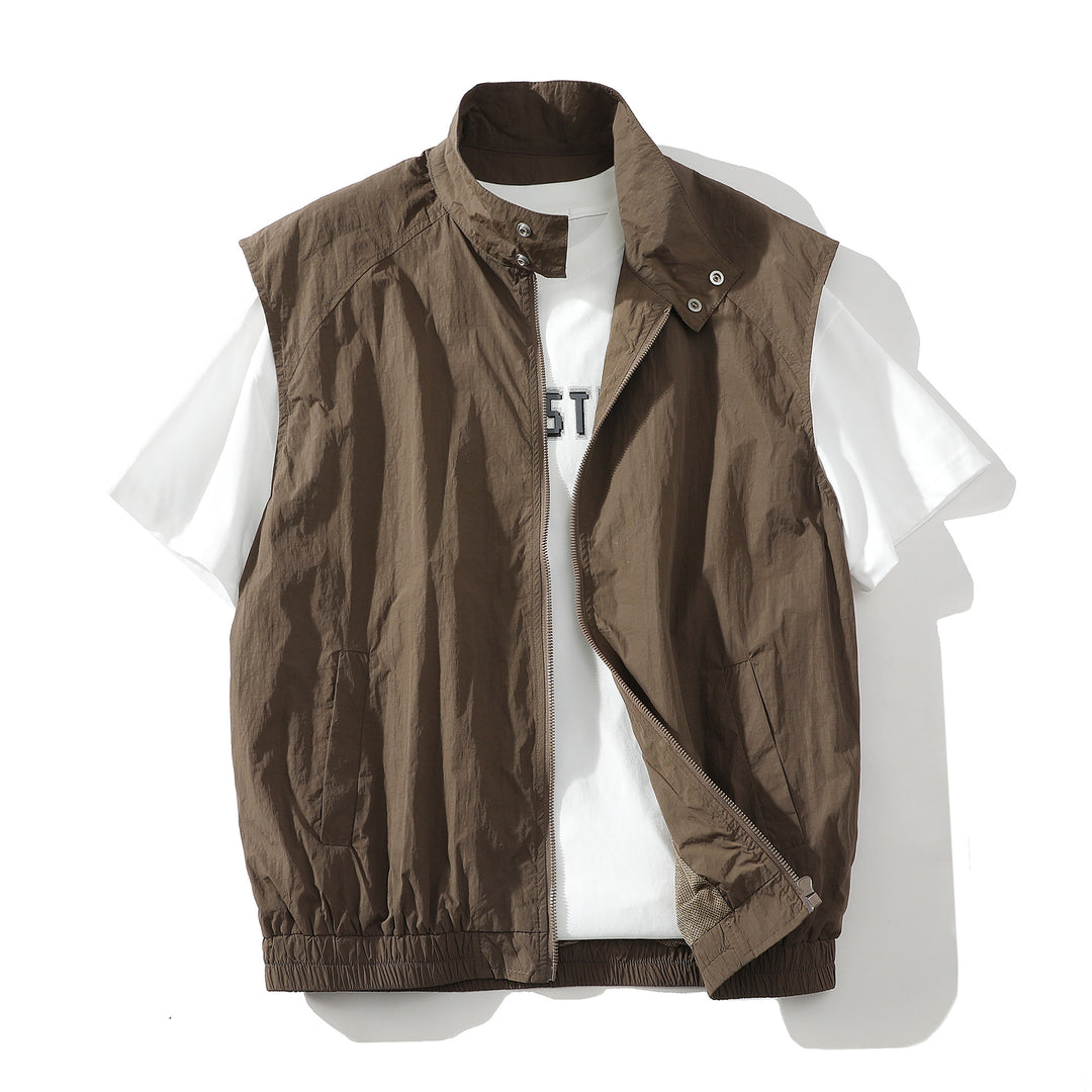 Herren trendige ärmellose Jacke mit modernem Design EB