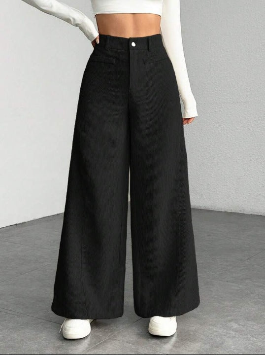 Damen Weite Cordhosen EB