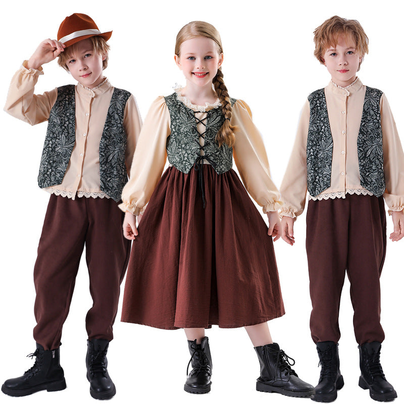 Jungen Vintage Abenteurerkostüm EB
