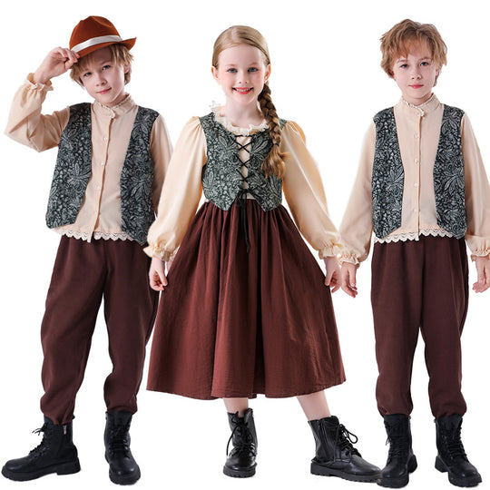 Jungen Vintage Abenteurerkostüm EB