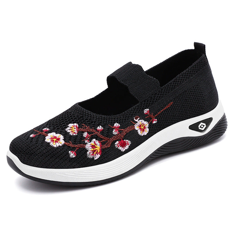 Damen atmungsaktive und dekorative Slip-On Schuhe EB