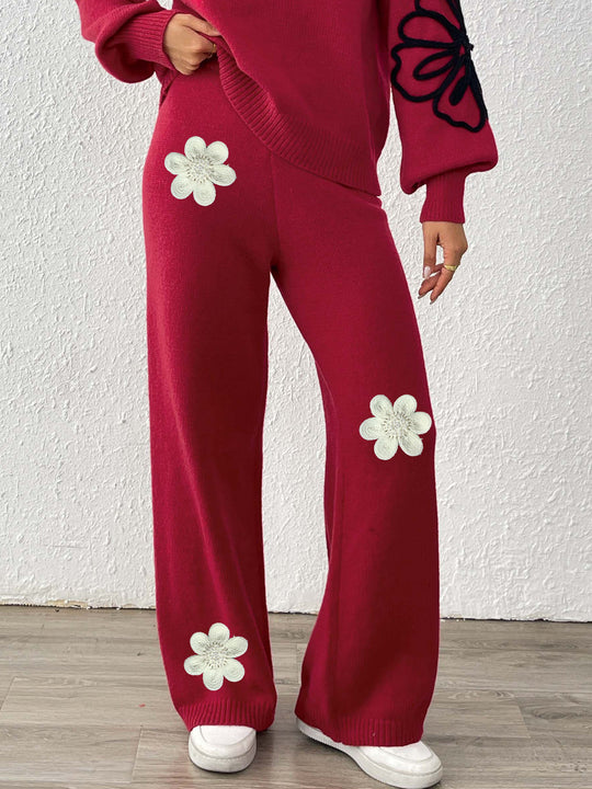 Damen Weite Strickhose EB