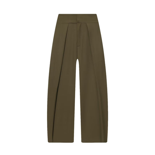 Damen elegante weite Hose mit feinen Falten EB