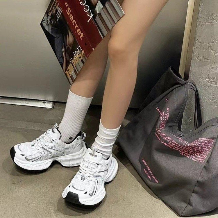 Damen Sportliche Laufschuhe mit atmungsaktivem Mesh und stoßdämpfender Sohle EB