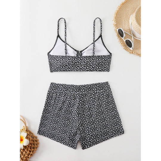 Damen Bikini-Set mit floralem Design und schickem Schnitt EB