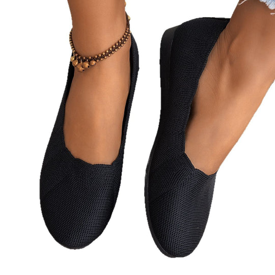 Damen Atmungsaktive Ballerinas mit flexiblem Fußbett EB