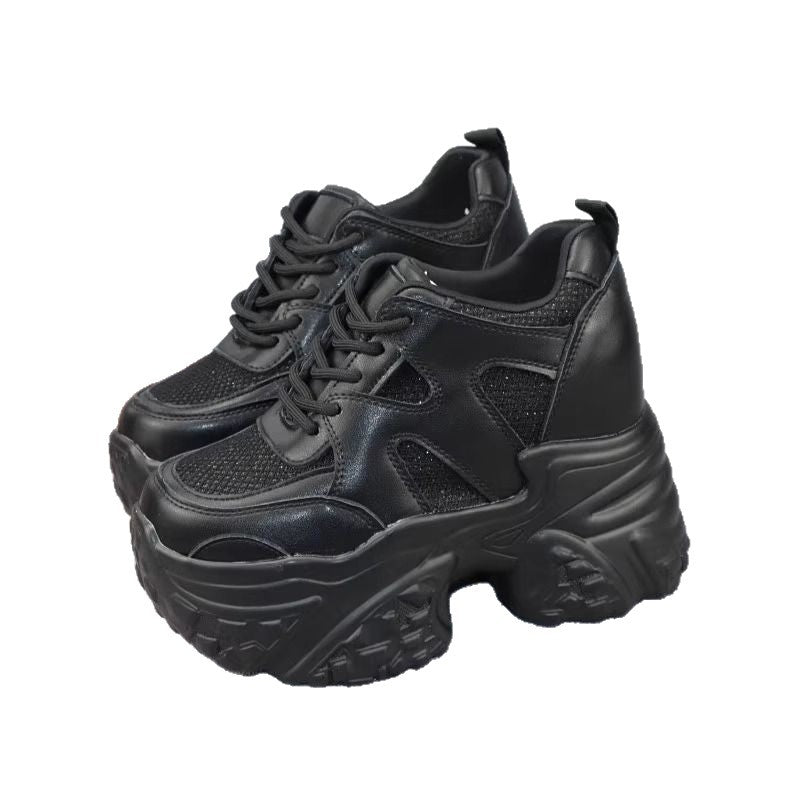 Damen Chunky Sneakers mit atmungsaktiver Mesh-Oberfläche und dämpfender Sohle EB