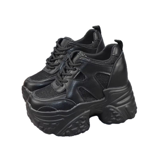 Damen Chunky Sneakers mit atmungsaktiver Mesh-Oberfläche und dämpfender Sohle EB