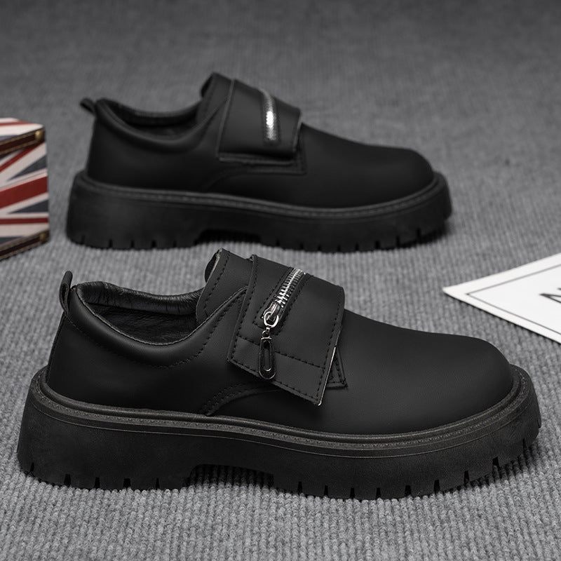 Damen modische Halbschuhe mit Reißverschluss und robustem Profil EB
