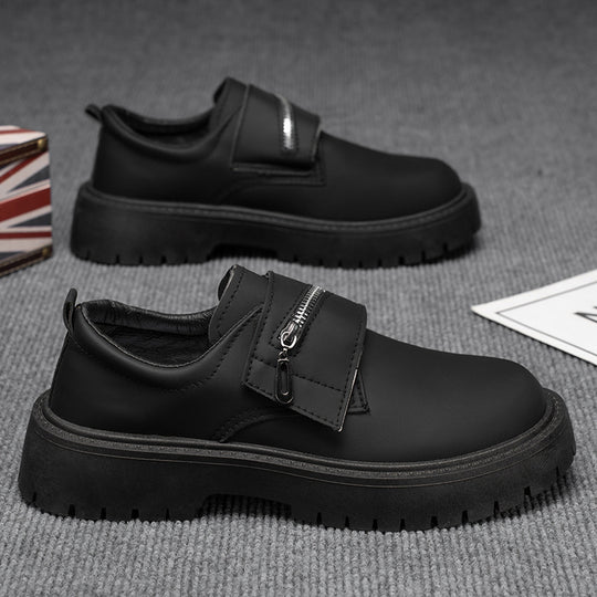 Damen Modische Slip-On Schnürschuhe mit Reißverschluss und rutschfester Sohle EB