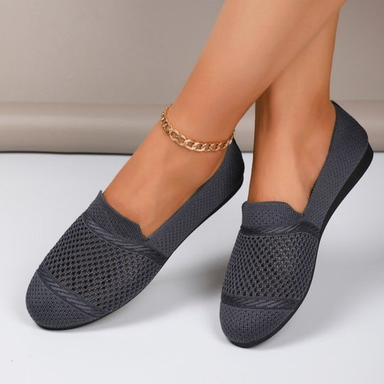 Damen Atmungsaktive Slip-On Schuhe mit flexiblem Mesh-Obermaterial EB