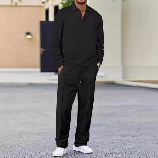 Herren sportliches Poloshirt und Jogginghose Set EB