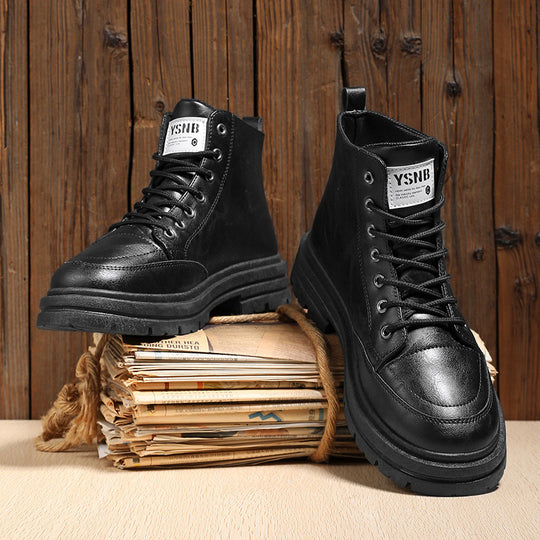 Herren hohe Stiefel mit robustem Obermaterial und griffiger Profilsohle EB