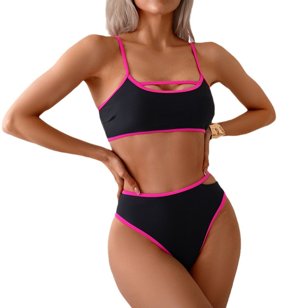Damen Sportlicher Bikini mit einzigartige Cut-out-Details EB