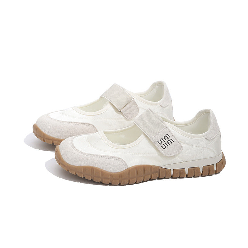 Damen Sportliche Sneakers mit Klettverschluss und atmungsaktiver Sohle EB