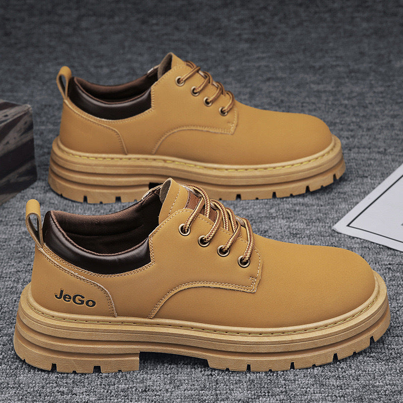 Damen Robuste Schnürschuhe mit dicker Sohle und strapazierfähigem Obermaterial EB