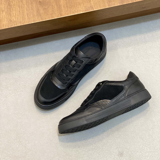 Damen hochwertige Sneaker mit eleganter Wildleder- und Lederkombination EB