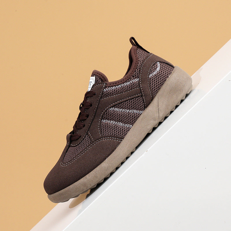 Damen Sportliche Sneakers mit atmungsaktiver Netzoberfläche EB