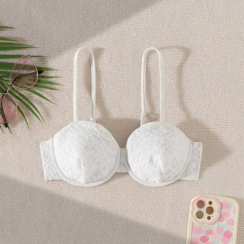 Damen Push-Up-Bra mit raffinierter Spitzenstruktur EB