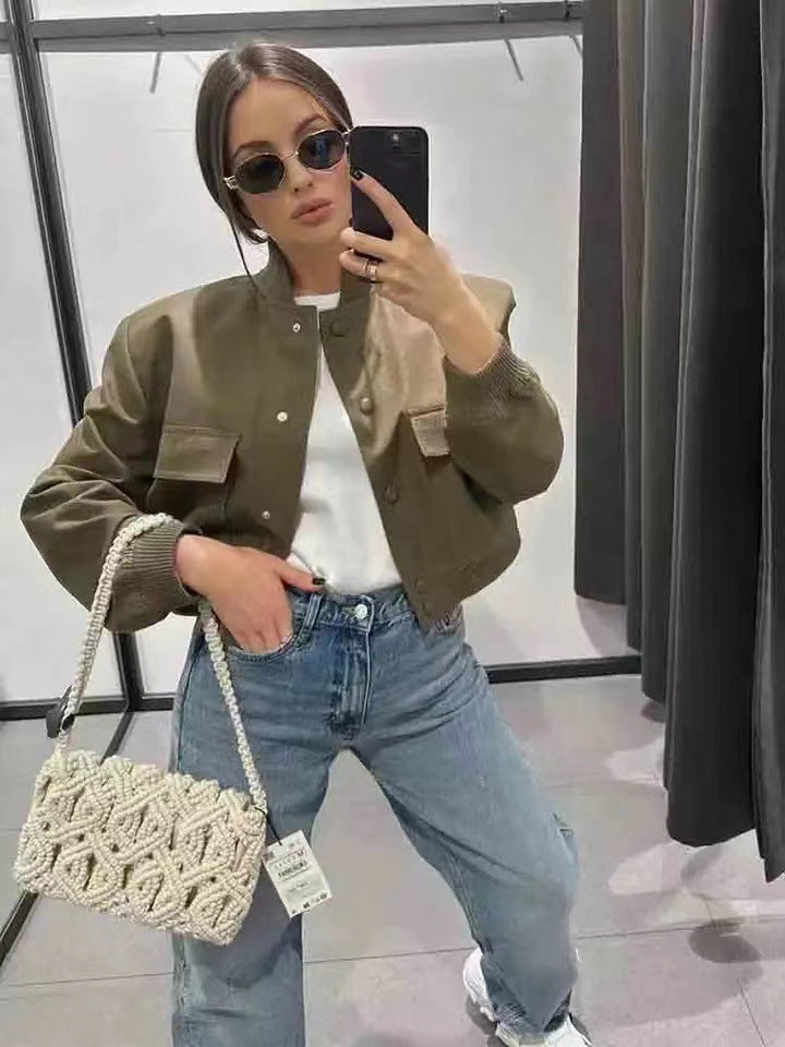Damen modische Streetwear Jacke EB