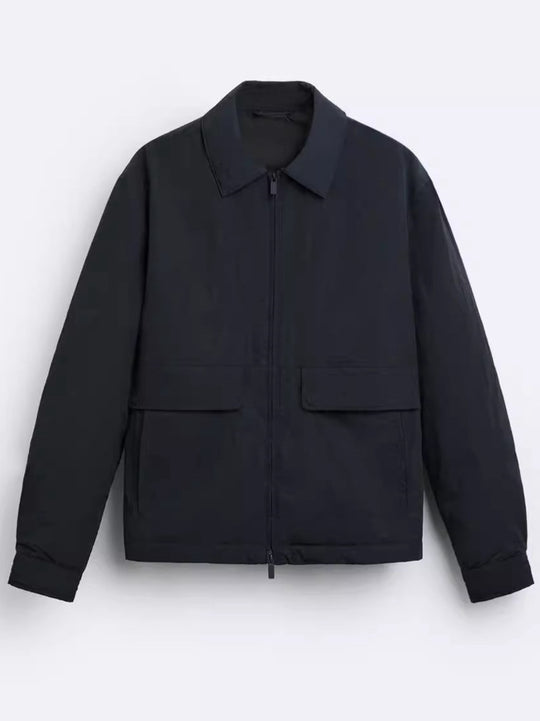 Herren lässige Jacke mit praktischen Taschen und modernem Schnitt EB