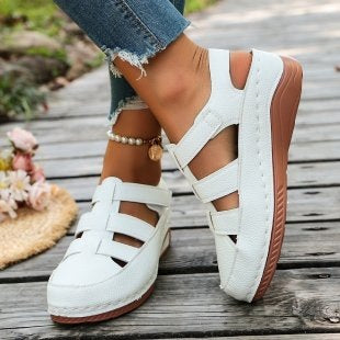Damen Komfortable und luftige Sandalen mit geflochtenem Riemendesign EB