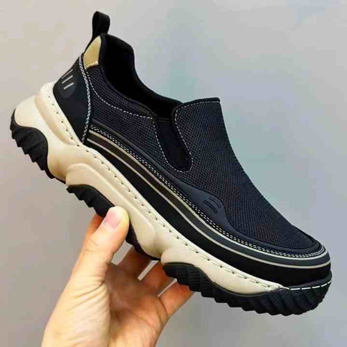 Damen Sportliche Slip-On Sneakers mit atmungsaktivem Obermaterial EB