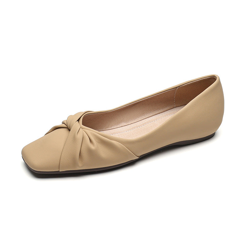 Damen Ballerinas mit elegantem Knotendesign und bequemer Sohle EB