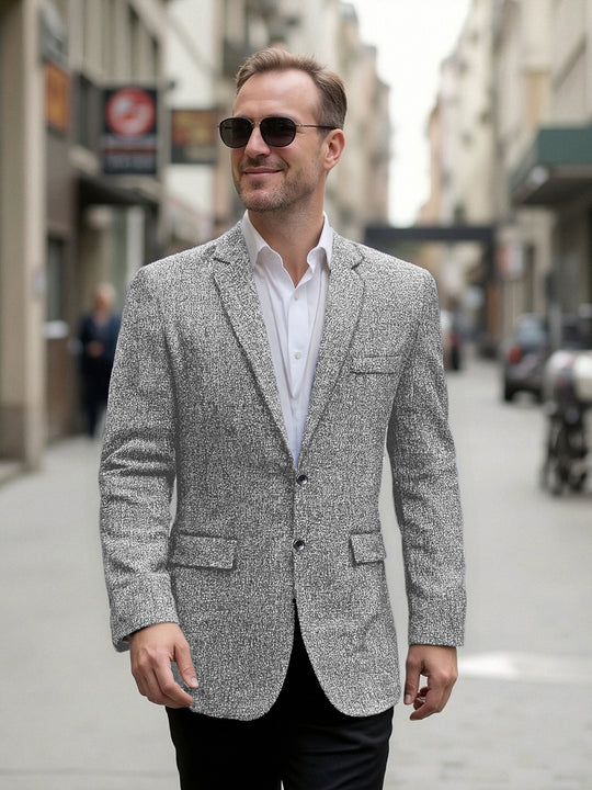 Herren eleganter strukturierter Freizeitblazer EB