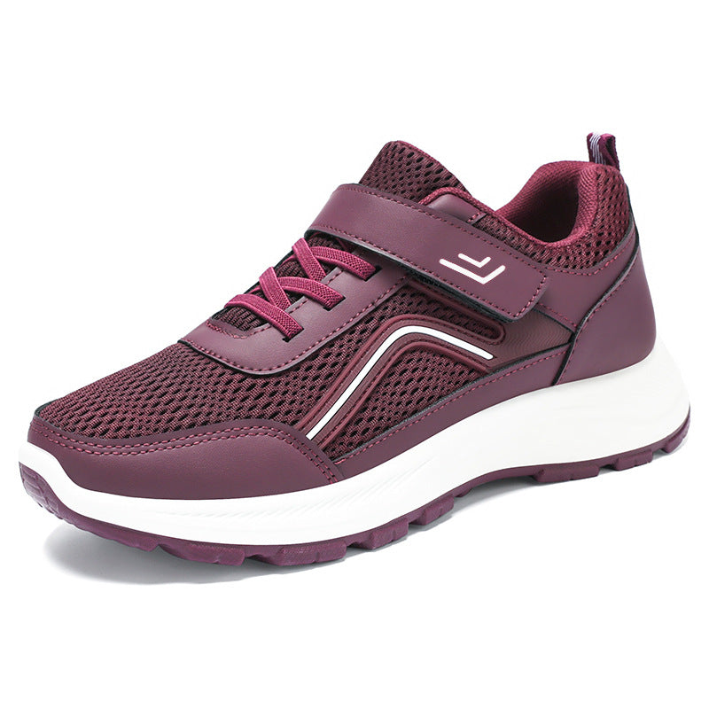 Herren nan atmungsaktiver Mesh-Freizeitsneaker mit Klettverschluss, ergonomischer EVA-Zwischensohle und profiliertem Gummi-Outdoorsohle EB
