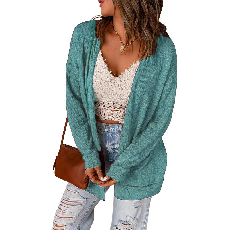 Damen lässige Long Cardigan EB