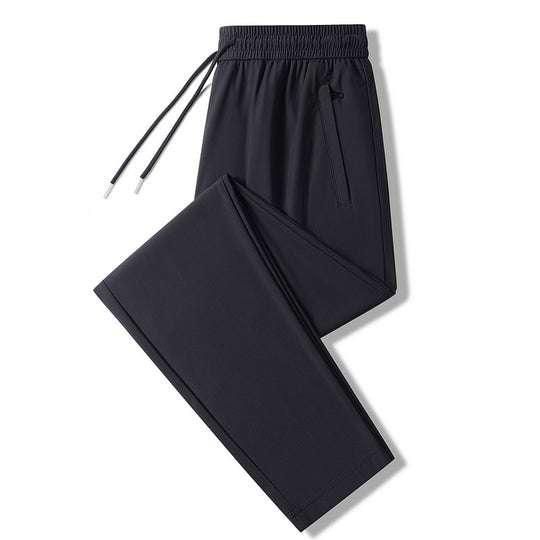 Herren nan leichte Stretchfreizeit Hose mit elastischem Bund und Reißverschlusstaschen EB