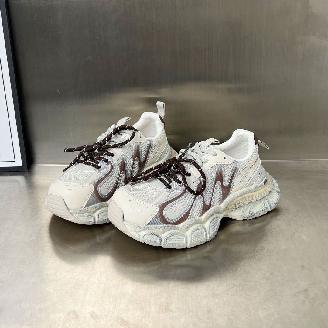 Damen Sportliche Chunky Sneakers mit rutschfester Sohle und atmungsaktivem Obermaterial EB
