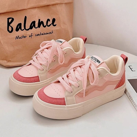 Damen Sportliche Sneaker mit modischem Design und dämpfender Sohle EB