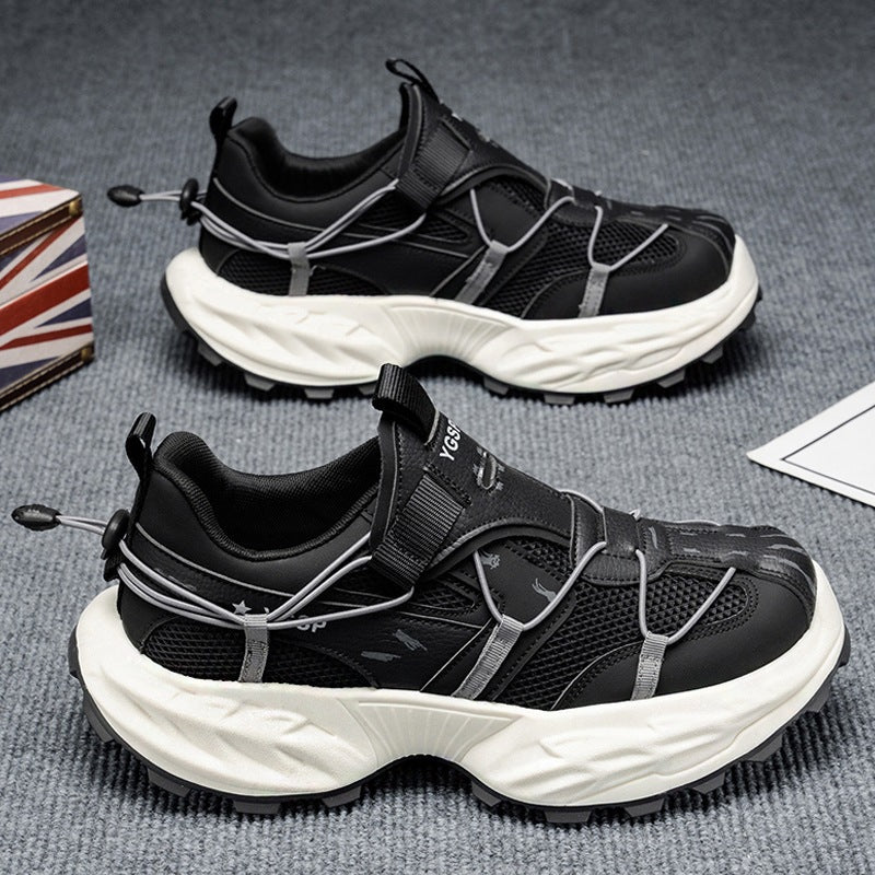 Damen Sportliche Sneakers mit atmungsaktiver Netzstruktur und stoßdämpfender Sohle EB