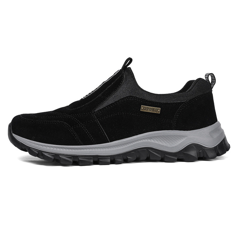 Damen Sportliche Slip-On Sneakers mit rutschfester Sohle und atmungsaktivem Obermaterial EB