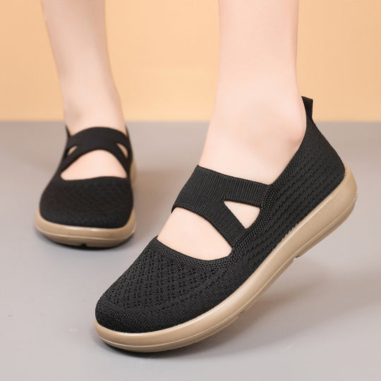 Damen Atmungsaktive Freizeitschuhe mit elastischem Design EB