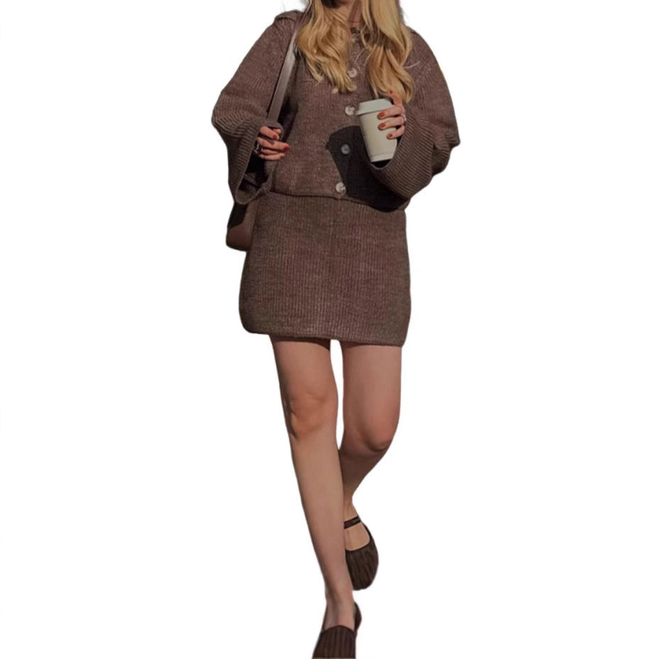Damen Strickjacke mit modernen Knopfdetails EB
